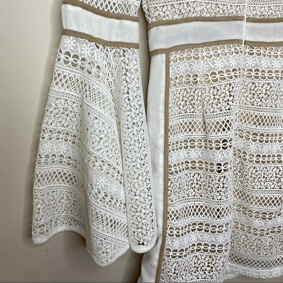 L’ATISTE by Amy White Nude Eyelet Mini Bell Sleeve - Picture 10 of 15